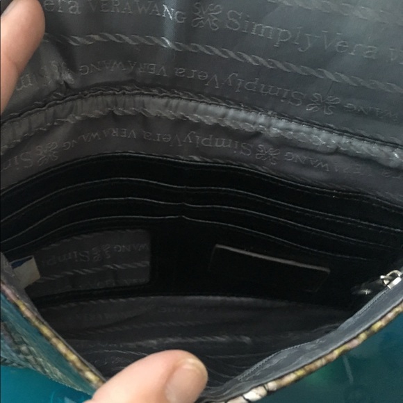 Vera Wang Faux Snakeskin Wristlet - Picture 3 of 3